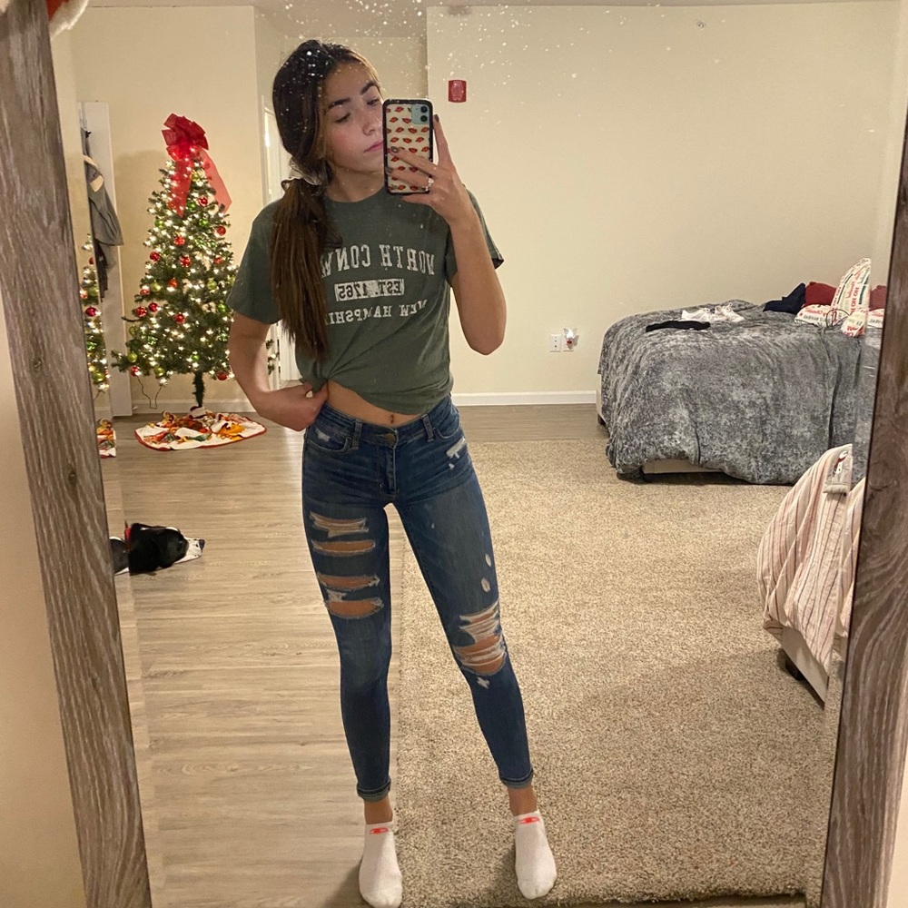 High rise American eagle jeans
